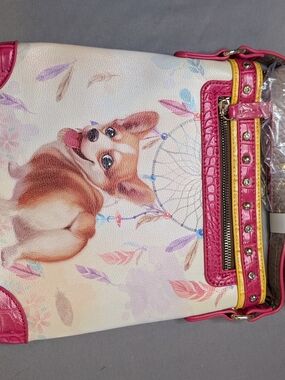 Brentano Boho Fiona Corgi Purse Crossbody NWT